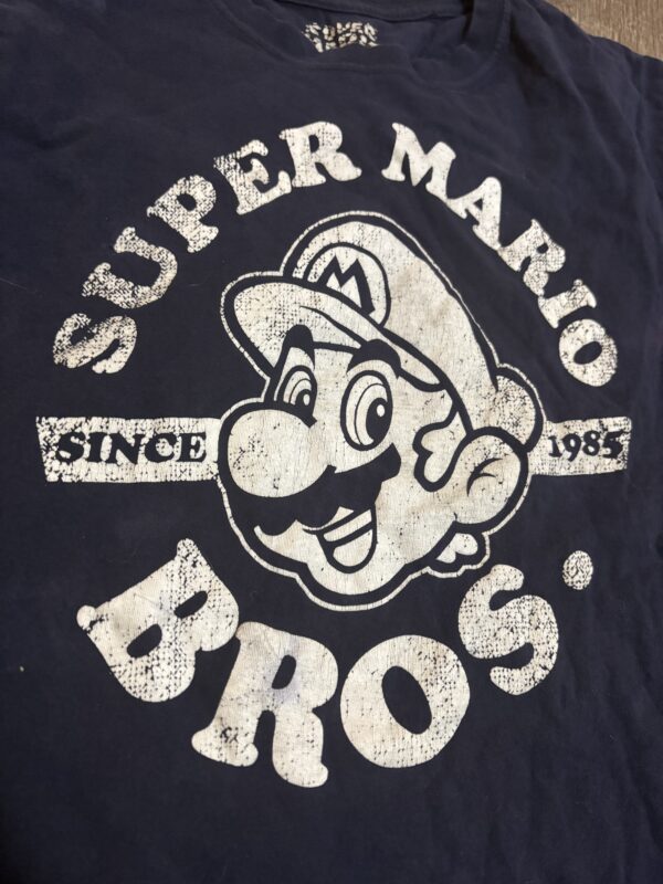 Super Mario Bros Logo T-Shirt - Image 2